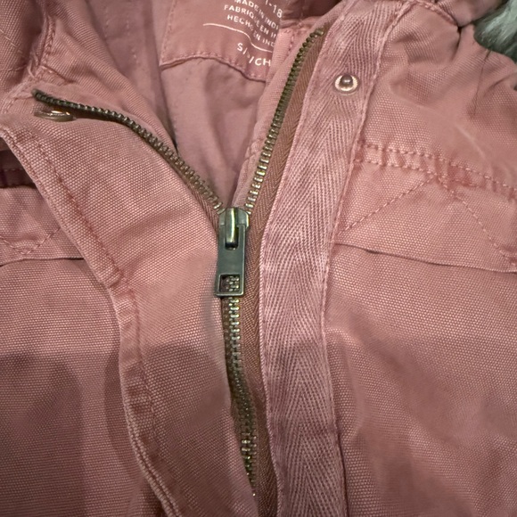 American Eagle Women's Pink Hooded Jacket - gently used - Picture 9 of 9